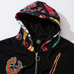 Full color cartoon jacket hooded coat