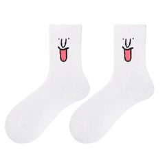 Funky Surprise Face Cotton Socks