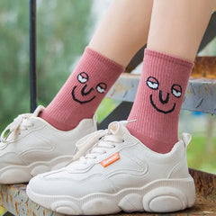 Funky Surprise Face Cotton Socks