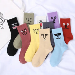 Funky Surprise Face Cotton Socks