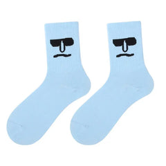 Funky Surprise Face Cotton Socks