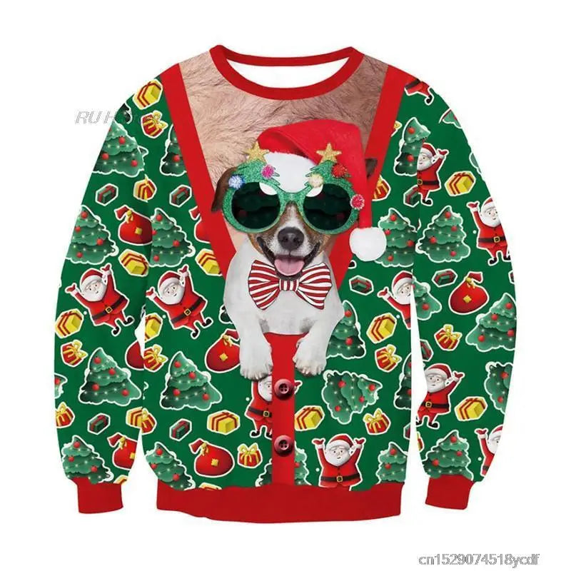 Funny Animals Ugly Christmas Unisex Sweater