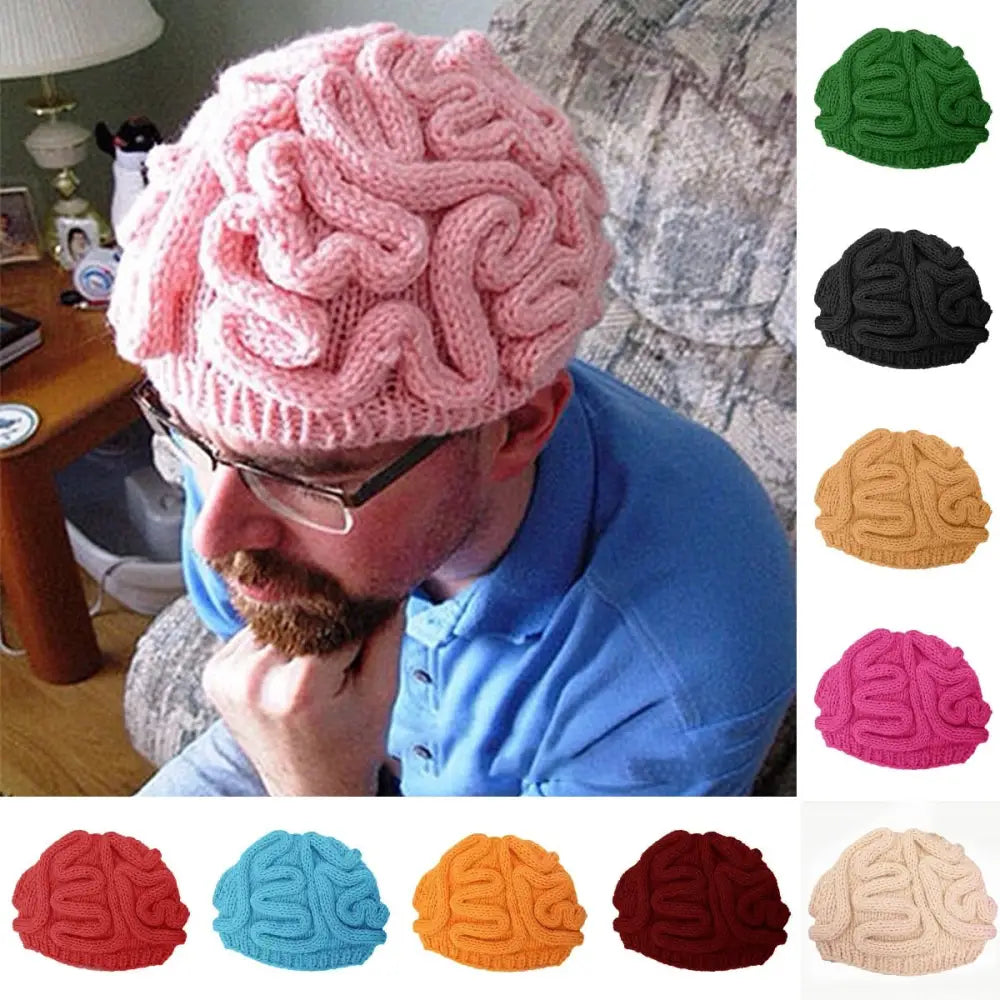 Funny Brain Knitted Hat