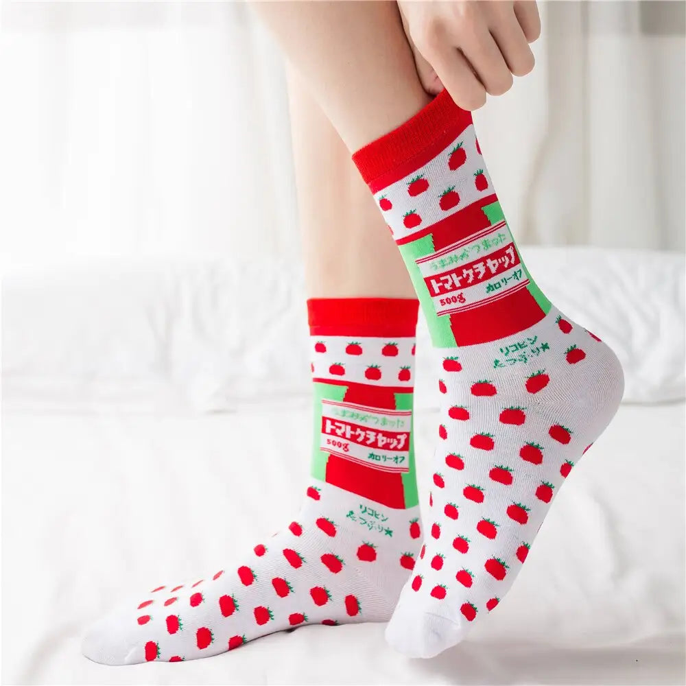 Funny Cartoon Cotton Socks for Men and Women