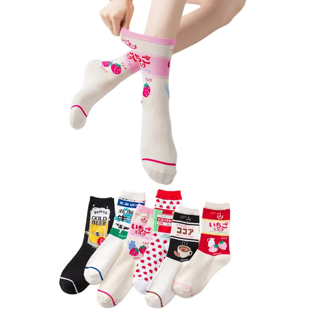 Funny Cartoon Cotton Socks for Men and Women