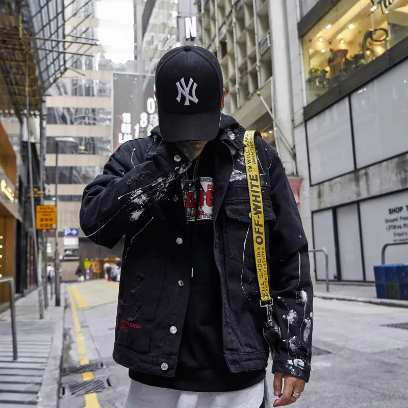 Funny Illustration Denim Jacket for Men and Women