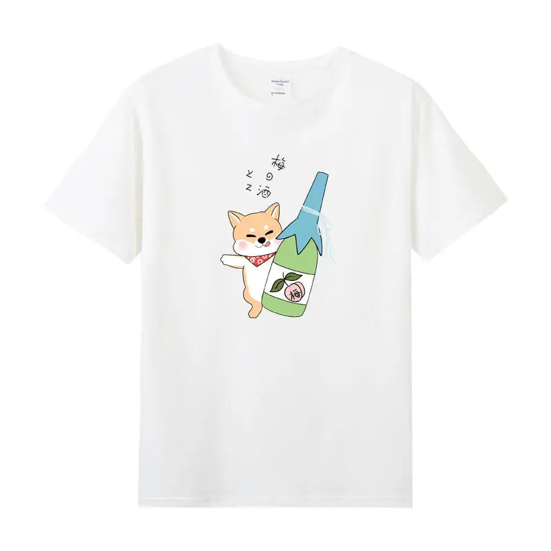 Funny Kawaii Cute Shiba Inu Dog T-shirt - White / S