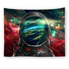 Futuristic Galaxy Astronaut Tapestry