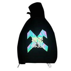 Futuristic Streetwear Laser Reflection Hoodie