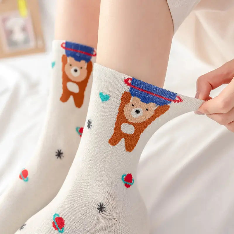 Galaxy and Planets Cotton Socks