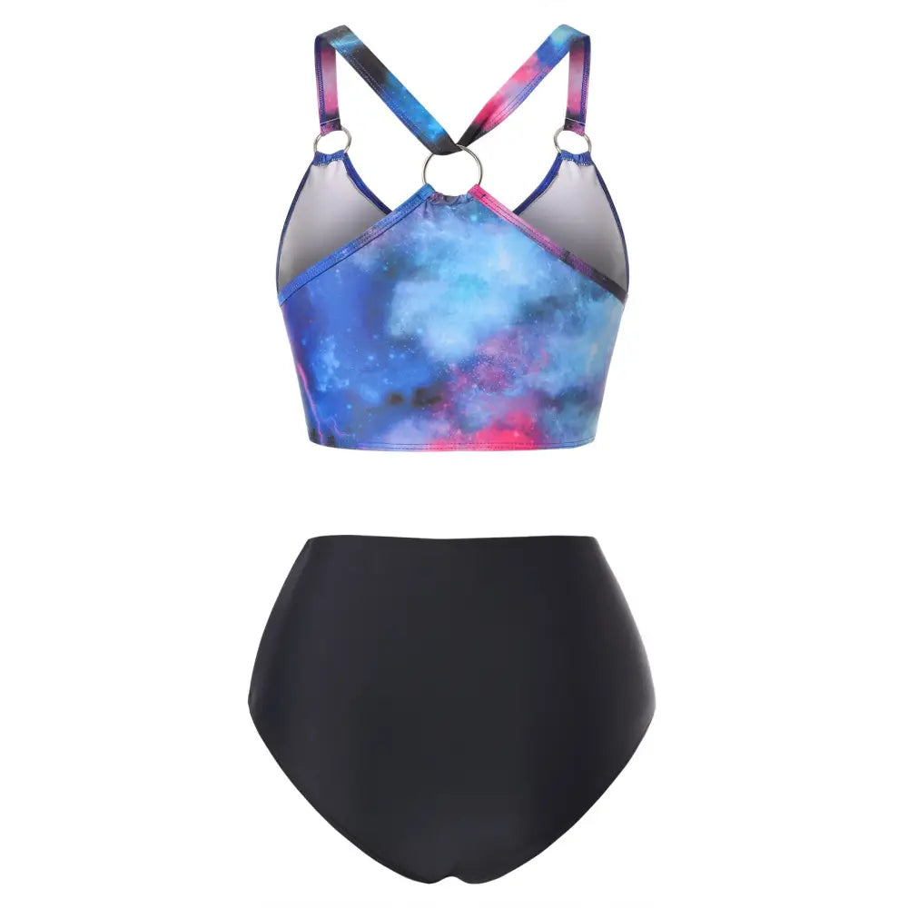 Galaxy Ring Connector Strap High Waist Bikini