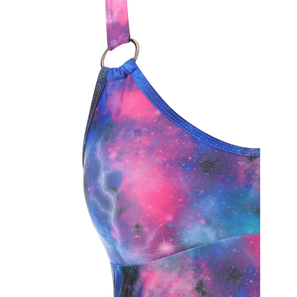 Galaxy Ring Connector Strap High Waist Bikini