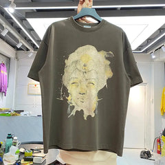 Gallery Dept Round Neck Loose Fit T Shirt Brown / M