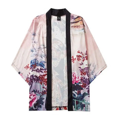 Geisha Japanese Style 3/4 Sleeve Kimono