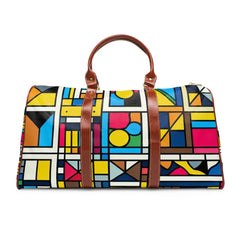 Geo Patterned Area Travel Bag for Everyday 20’’ x 12’’