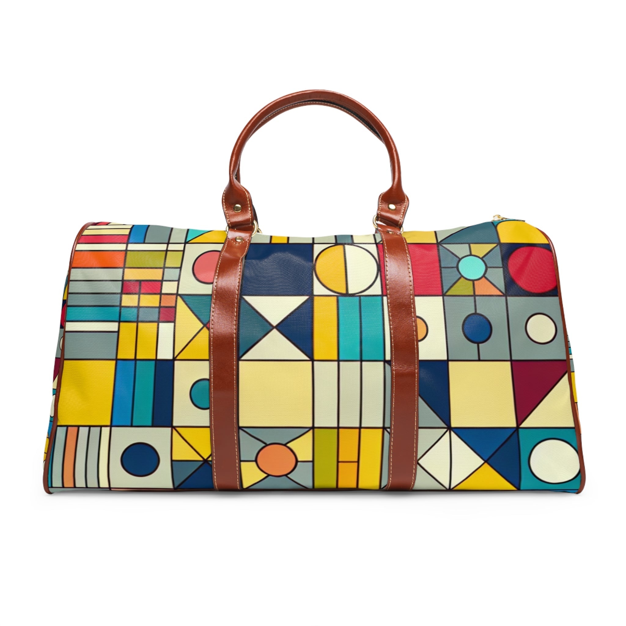 Geometric Area Travel Bag with Abstract Color Design 20’’ x
