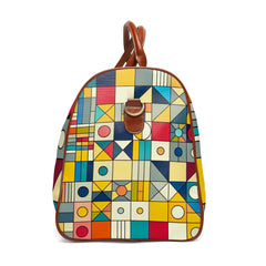 Geometric Area Travel Bag with Abstract Color Design 20’’ x