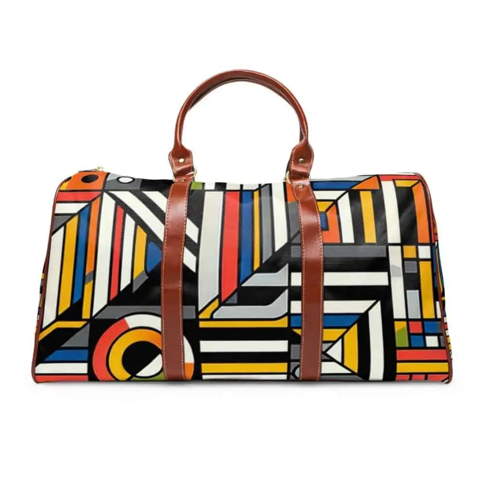 Geometric Area Travel Bag with Abstract Pattern 20’’ x 12’’