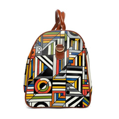 Geometric Area Travel Bag with Abstract Pattern 20’’ x 12’’