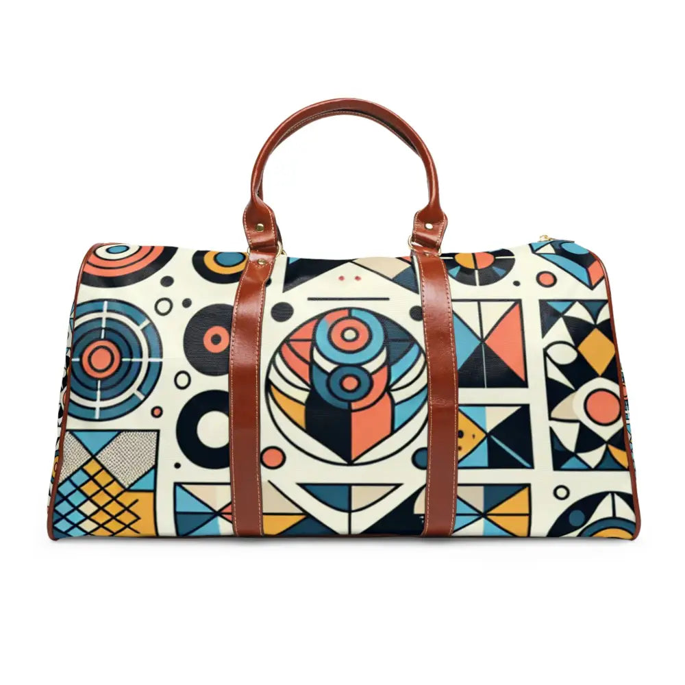 Geometric Area Travel Bag with Colorful Pattern 20’’ x 12’’