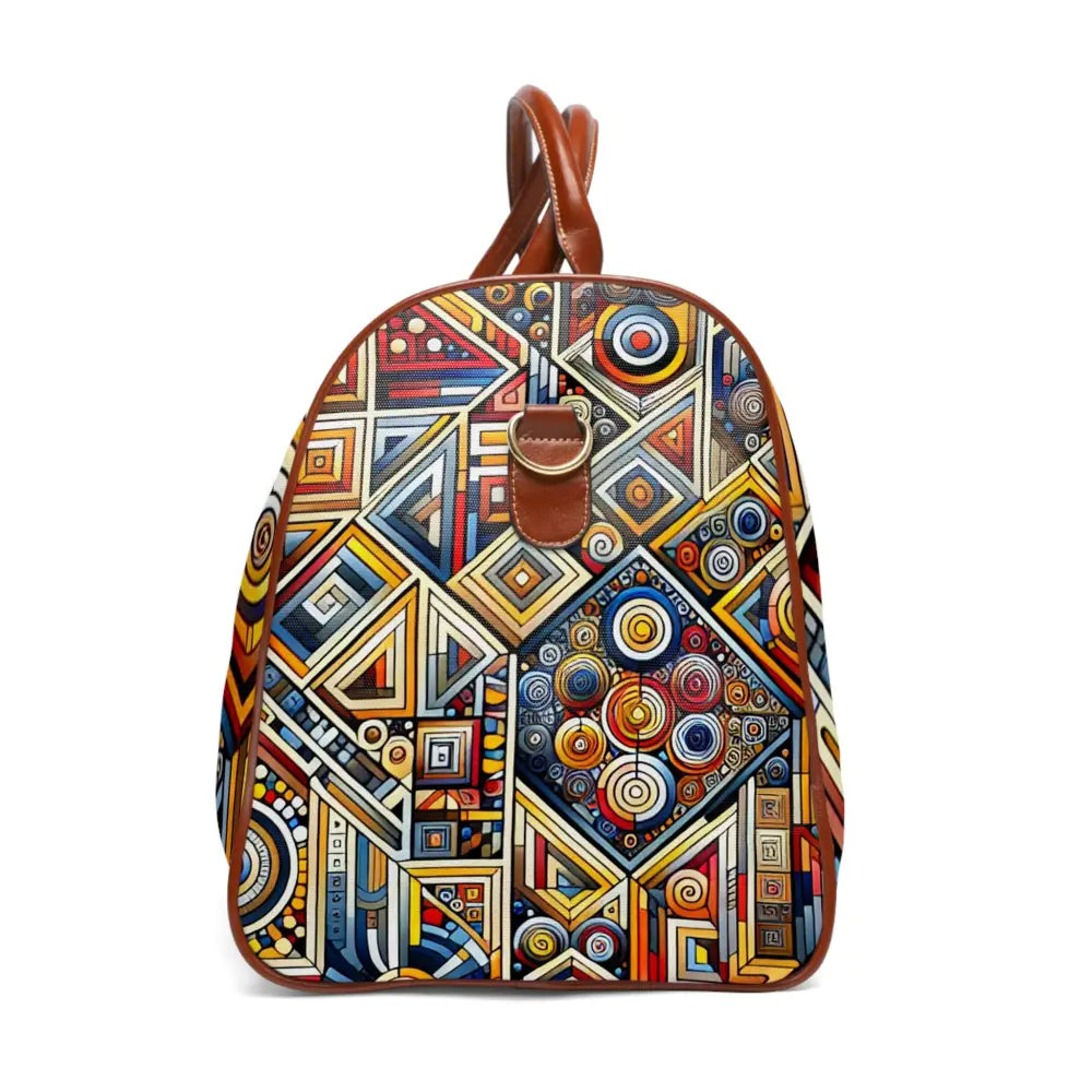 Geometric Area Travel Bag with Colorful Pattern 20’’ x 12’’