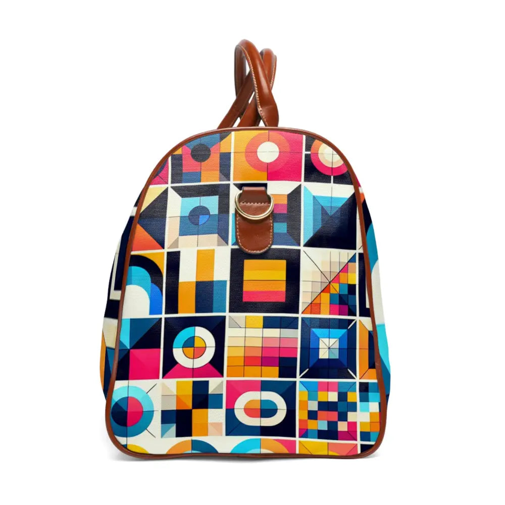 Geometric Area Travel Bag with Colorful Pattern 20’’ x 12’’