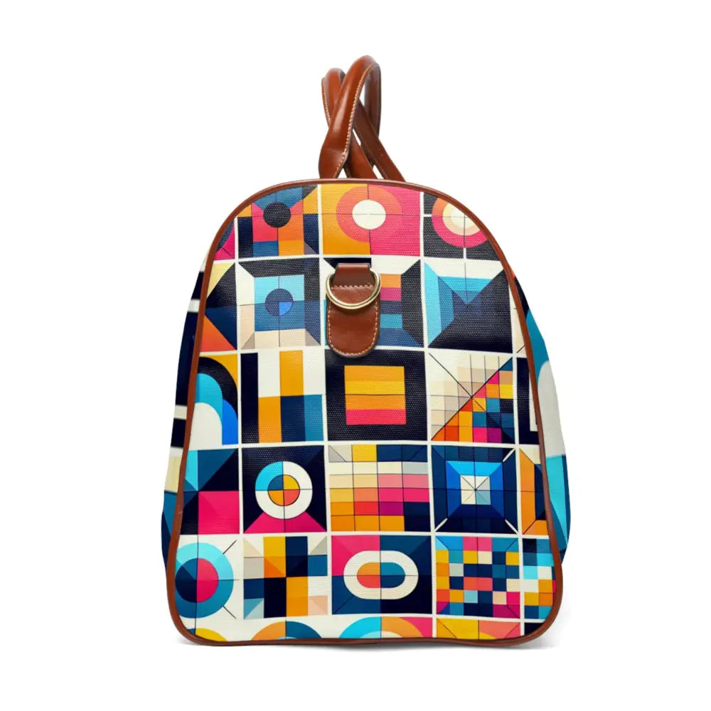 Geometric Area Travel Bag with Colorful Pattern 20’’ x 12’’