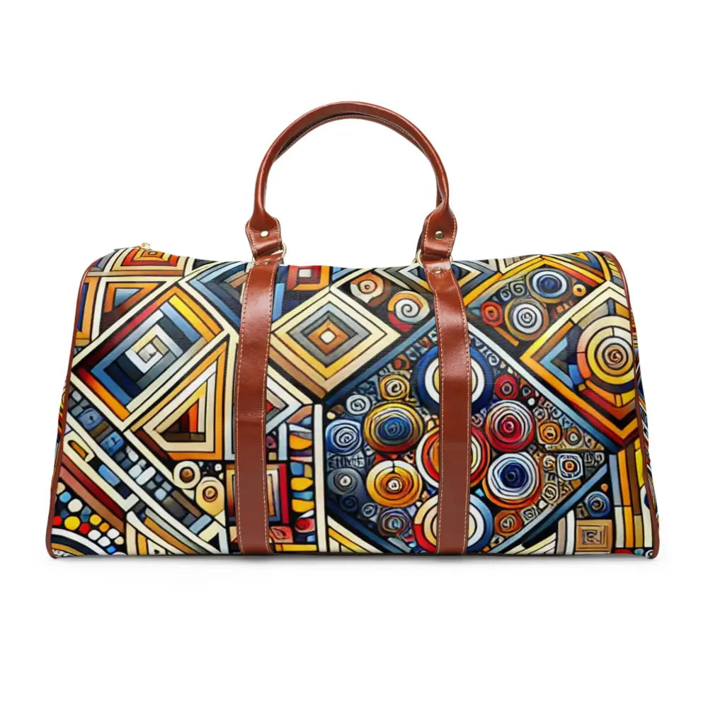 Geometric Area Travel Bag with Colorful Pattern 20’’ x 12’’