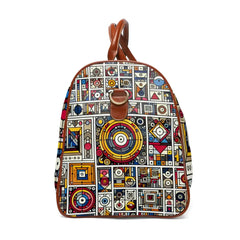 Geometric Area Travel Bag with Colorful Pattern Design 20’’