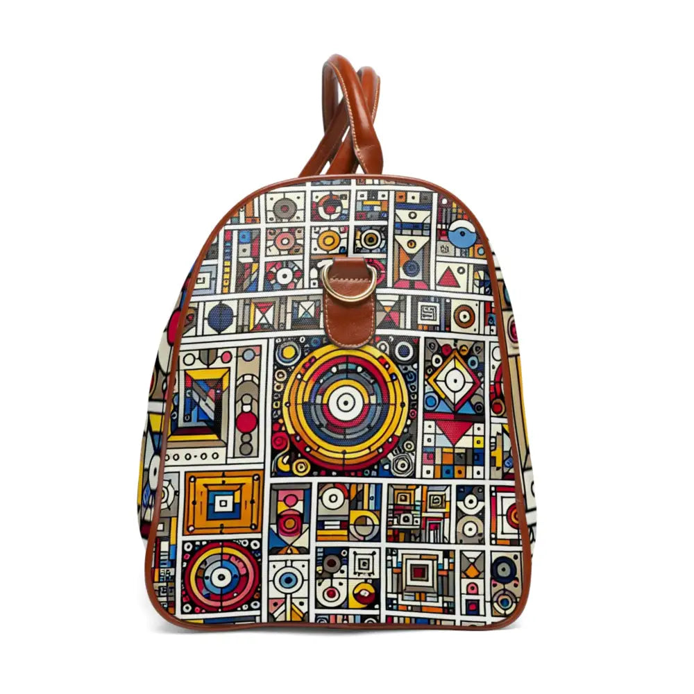 Geometric Area Travel Bag with Colorful Pattern Design 20’’
