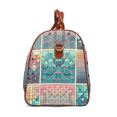 Geometric Area Travel Bag with Patterned Design 20’’ x 12’’