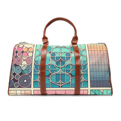 Geometric Area Travel Bag with Patterned Design 20’’ x 12’’