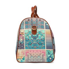 Geometric Area Travel Bag with Patterned Design 20’’ x 12’’