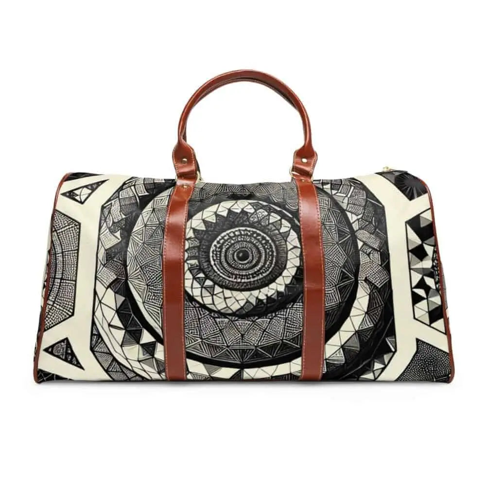Geometric Area Travel Bag with Polygon Pattern 20’’ x 12’’