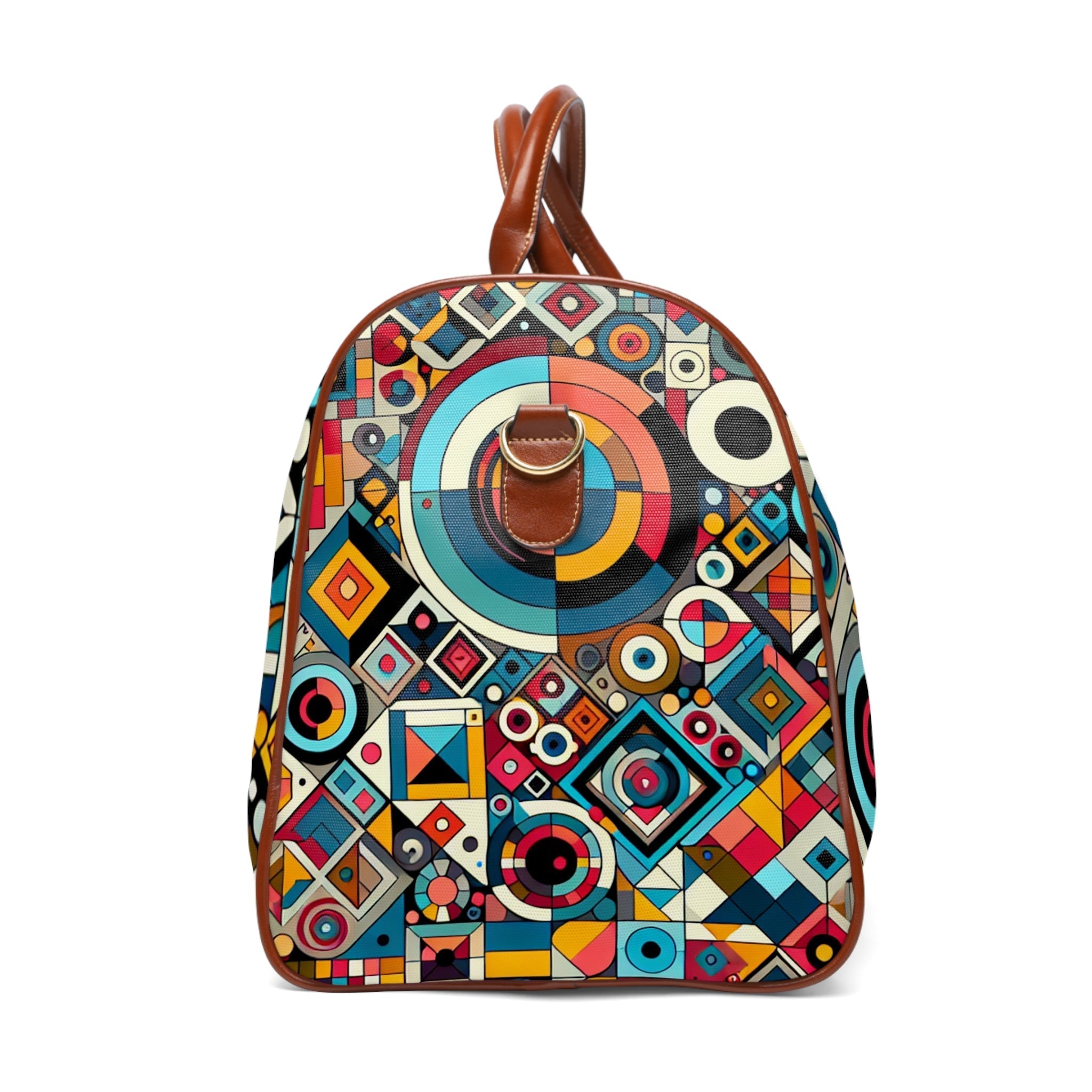 Geometric Area Travel Bag with Vibrant Pattern Design 20’’