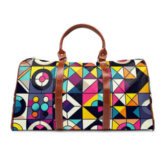 Geometric Area Travel Bags Featuring Vibrant Designs 20’’ x