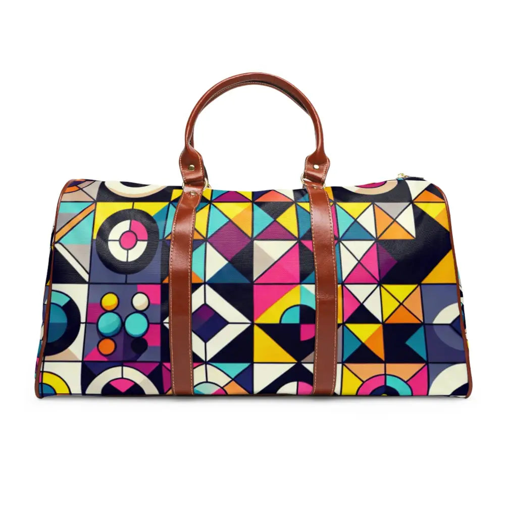Geometric Area Travel Bags Featuring Vibrant Designs 20’’ x