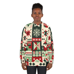 Geometric Christmas Sweatshirt Festive Wonderland