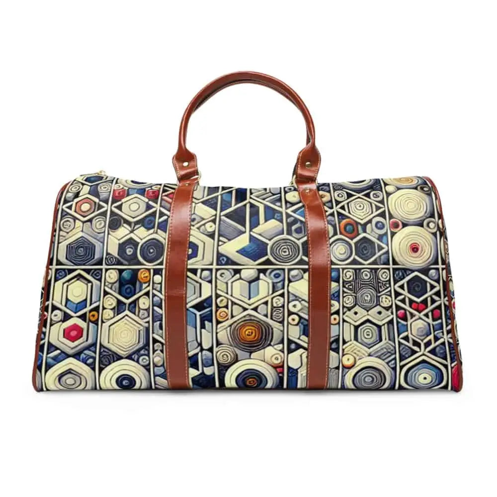 Geometric Designed Area Travel Bag in Vibrant Colors 20’’ x