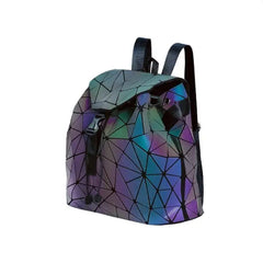 Geometric Luminous Fashion Backpack for Women