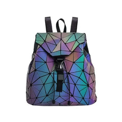 Geometric Luminous Fashion Backpack for Women