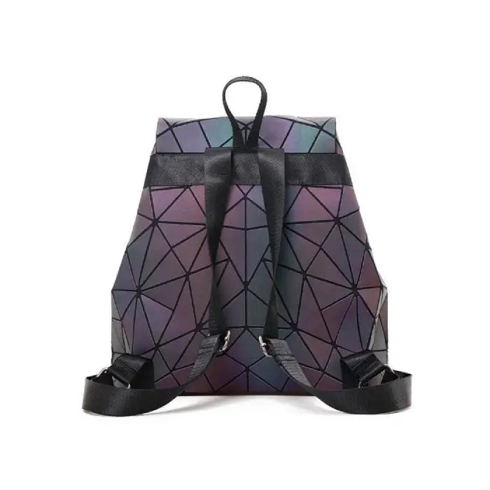 Geometric Luminous Fashion Backpack for Women