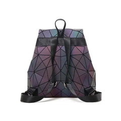 Geometric Luminous Fashion Backpack for Women