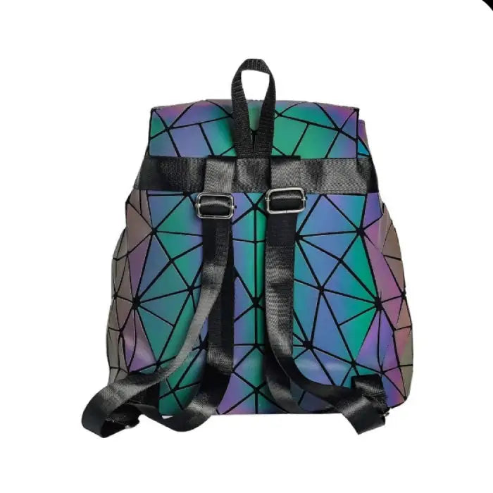Geometric Luminous Fashion Backpack for Women