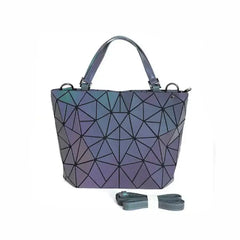 Geometric Luminous Purse And Handbag