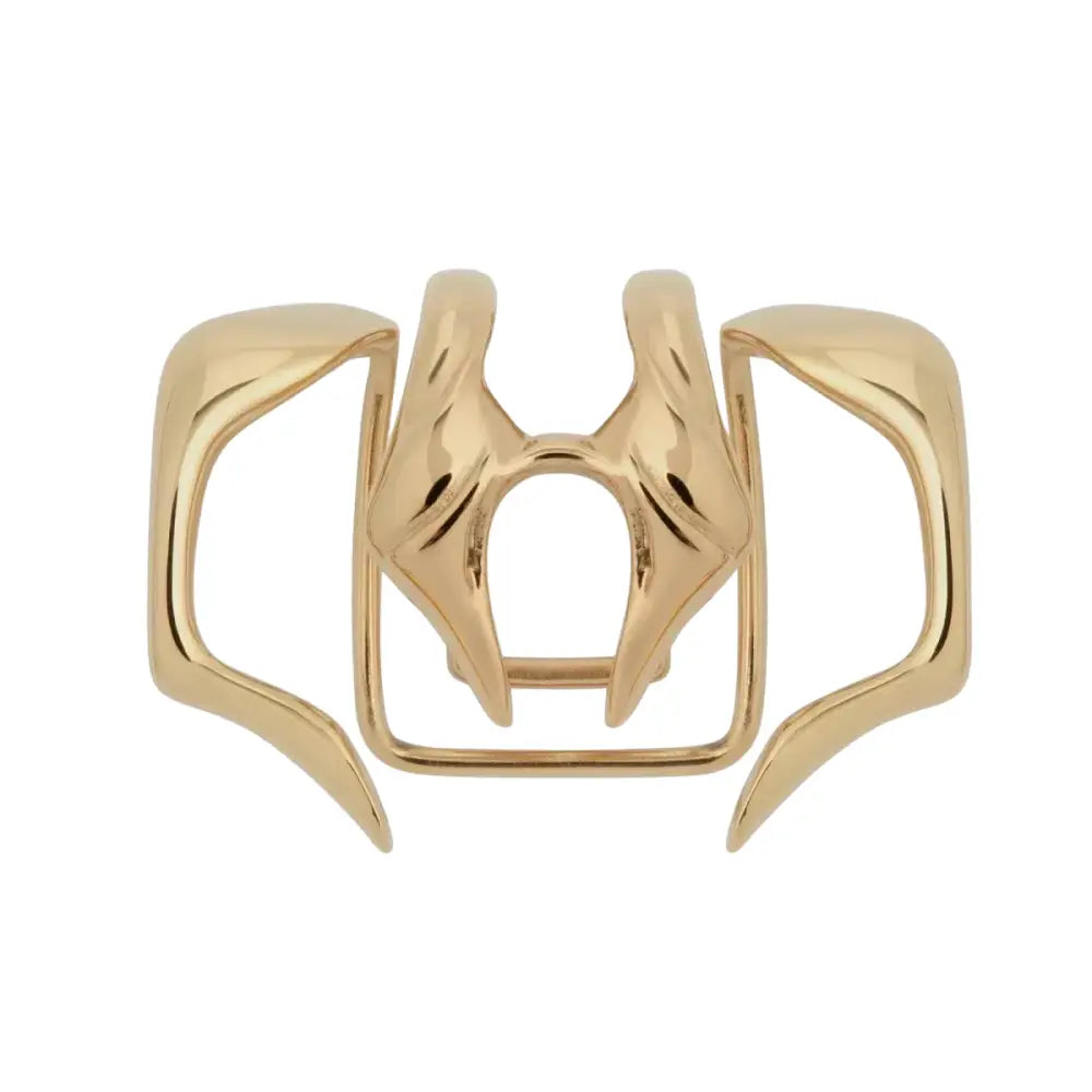 Geometric Metal Faux Piercing Lip - Gold - Ring