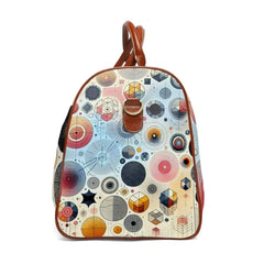 Geometric Pattern Area Travel Bag 20’’ x 12’’ / Brown