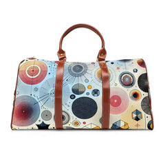 Geometric Pattern Area Travel Bag 20’’ x 12’’ / Brown