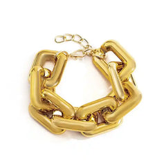 Geometric Square Twisted Chain Bracelet