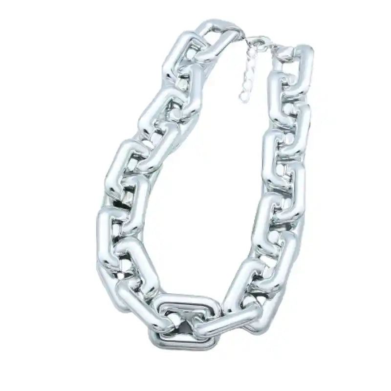 Geometric Square Twisted Chain Bracelet Links Silver